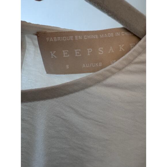 KEEPSAKE the label secure long sleeve top - small NWT Ivory White Peplum $150 - Picture 11 of 15